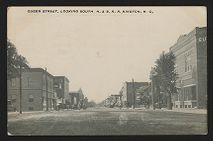Queen Street, looking south, N. & S.R.R., Kinston, N.C.